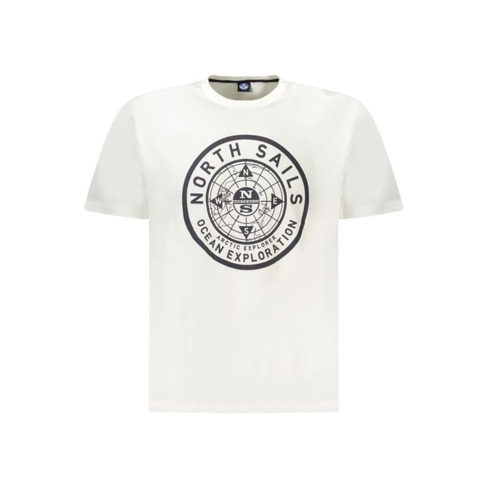 North Sails White Cotton Men Men's T-Shirt